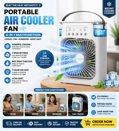 Portable Air Cooler Fan Mini AC ❄️