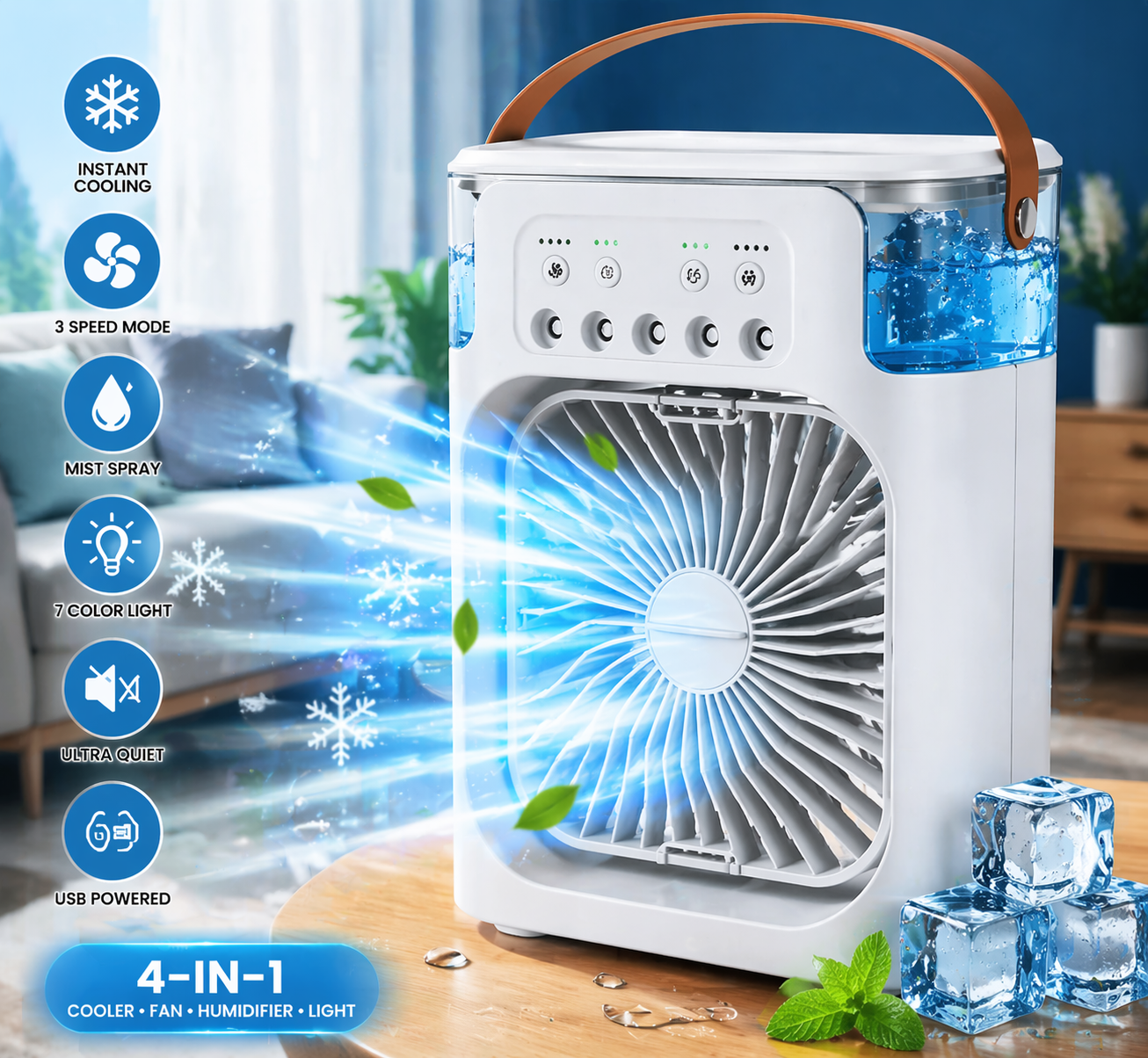 Portable Air Cooler Fan Mini AC ❄️